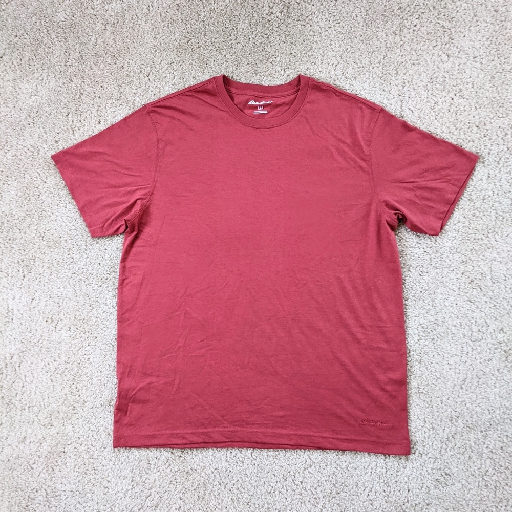 Eddie Bauer Embroidered Logo T-Shirt Red